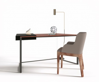 Modern Computer Desk And Chair-ID:219592094