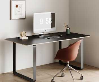 Modern Computer Desk And Chair-ID:451332092