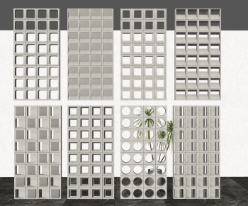 Modern Cement Brick Screen Partition-ID:272960775