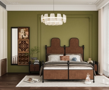 French Style Retro Style Bedroom-ID:801280987