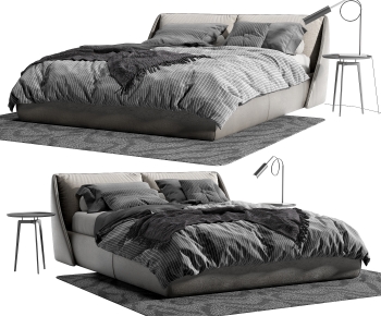 Modern Double Bed-ID:430670984