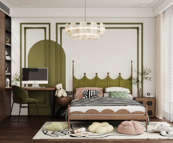 French Style Retro Style Children's Room-ID:425930049
