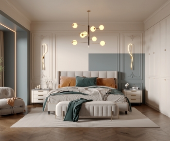 Simple European Style Bedroom-ID:682219984