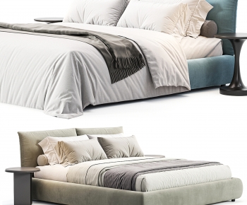 Modern Double Bed-ID:637594949