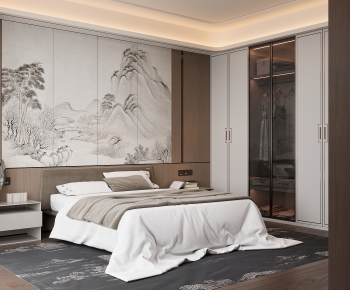 New Chinese Style Bedroom-ID:610255005