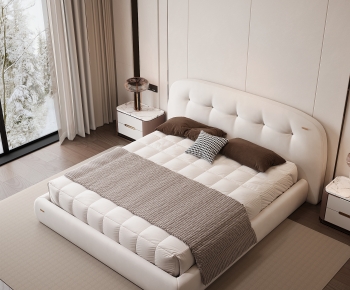 Modern Double Bed-ID:731794123