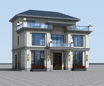 New Chinese Style Detached Villa-ID:669528012