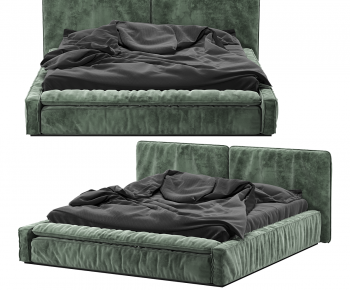 Nordic Style Double Bed-ID:840337041
