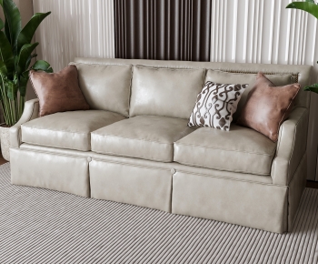 Simple European Style Three-seat Sofa-ID:953063015