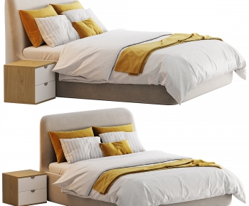 Modern Double Bed-ID:304538975