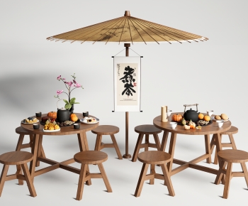 New Chinese Style Outdoor Tables And Chairs-ID:599195006
