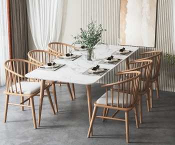 Modern Dining Table And Chairs-ID:251553068