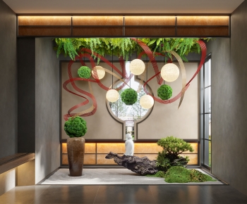 New Chinese Style Plant Landscaping-ID:213217979