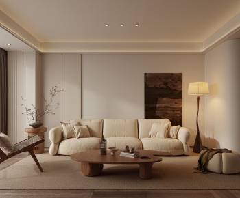 Wabi-sabi Style A Living Room-ID:602510019