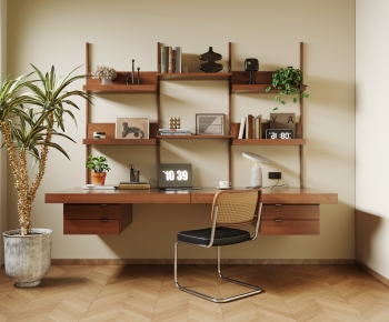 Modern Computer Desk And Chair-ID:112116102