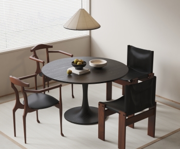 Wabi-sabi Style Dining Table And Chairs-ID:466643108