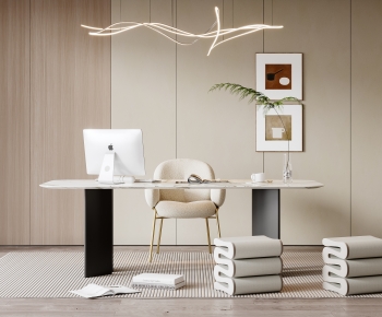 Modern Computer Desk And Chair-ID:548516047