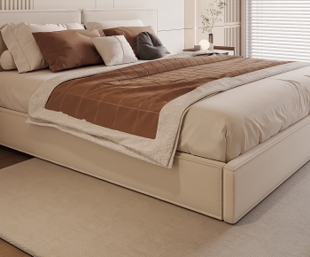 Modern Double Bed-ID:964899148