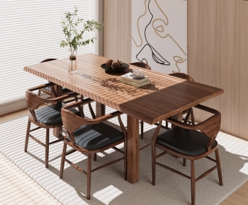 Modern Dining Table And Chairs-ID:853332047