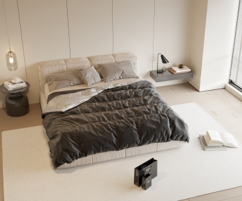 Modern Double Bed-ID:700068958