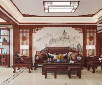 Chinese Style A Living Room-ID:871298076