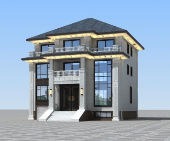 New Chinese Style Detached Villa-ID:854631901