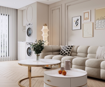 French Style A Living Room-ID:646347055