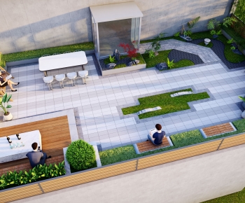 Modern Courtyard/landscape-ID:880551105