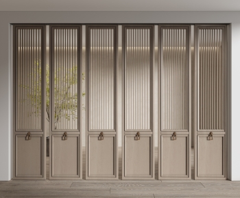 New Chinese Style Wooden Screen Partition-ID:961239313