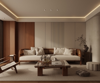 Wabi-sabi Style A Living Room-ID:171785122