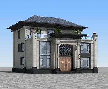 New Chinese Style Detached Villa-ID:306977994