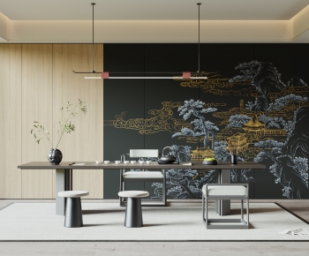 New Chinese Style Tea House-ID:718343972