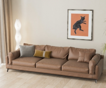 Modern Three-seat Sofa-ID:390379479