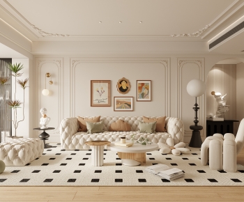 French Style A Living Room-ID:201915035