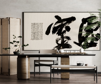 New Chinese Style Calligraphy And Painting-ID:435782916