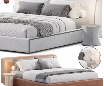 Modern Double Bed-ID:612993967