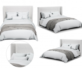 Modern Double Bed-ID:522892956