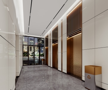 Modern Corridor/elevator Hall-ID:481175901