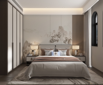 New Chinese Style Bedroom-ID:777760031