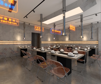 Industrial Style Barbecue Restaurant-ID:185175907