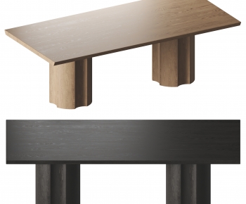 现代实木餐桌-ID:396336082