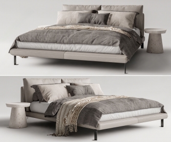 Modern Double Bed-ID:577991013