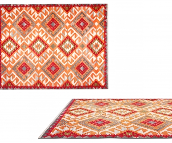 北欧花纹地毯-ID:667637113