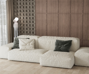 Wabi-sabi Style Corner Sofa-ID:448663002