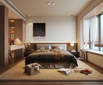Wabi-sabi Style Bedroom-ID:641524082