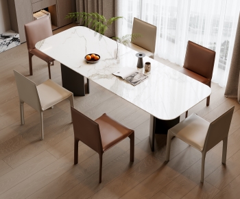 Modern Dining Table And Chairs-ID:873389015