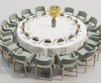 Modern Dining Table And Chairs-ID:713922985