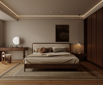 Wabi-sabi Style Bedroom-ID:740144015