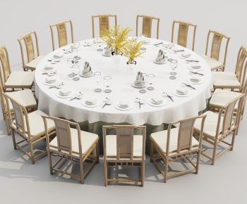 New Chinese Style Chinese Style Dining Table And Chairs-ID:887626891