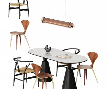 Modern Dining Table And Chairs-ID:690011989